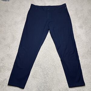 Lululemon Men’s Commission Pants Size 38 Navy Blue Warpstreme ABC Golf Chinos